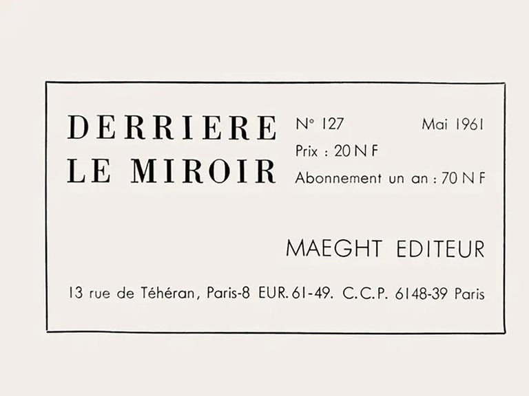 Lithographie Alberto Giacometti - Œuvre Originale Signée, Numérotée Avec COA