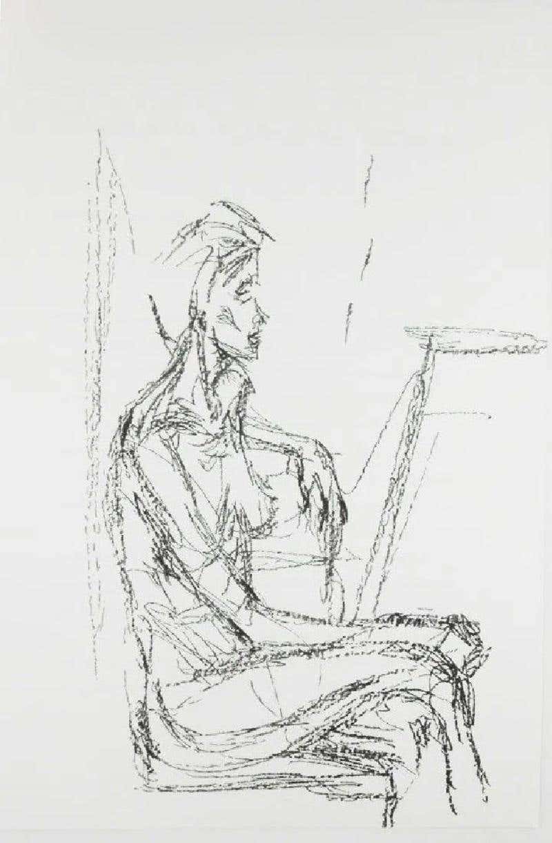 ALBERTO GIACOMETTI LITHOGRAPHIE 1961 Maeght COA Originale Numérotée ALBERTO GIACOMETTI LITHOGRAPHIE 1961 Maeght COA Originale Numérotée
