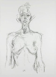 Alberto Giacometti 'Nu Feminin' litografia originale, 1961