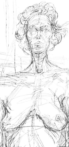 Alberto Giacometti, Nude with Flowers, from Derriere le miroir, 1966 (after)