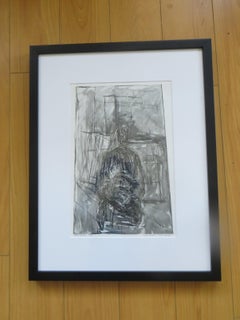 Vintage Alberto Giacometti, Lithograph, Seated Woman From Derriere Le Miroir 