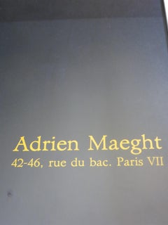 Affiche originale d'Alberto Giacometti : Platre Peints  Exposition