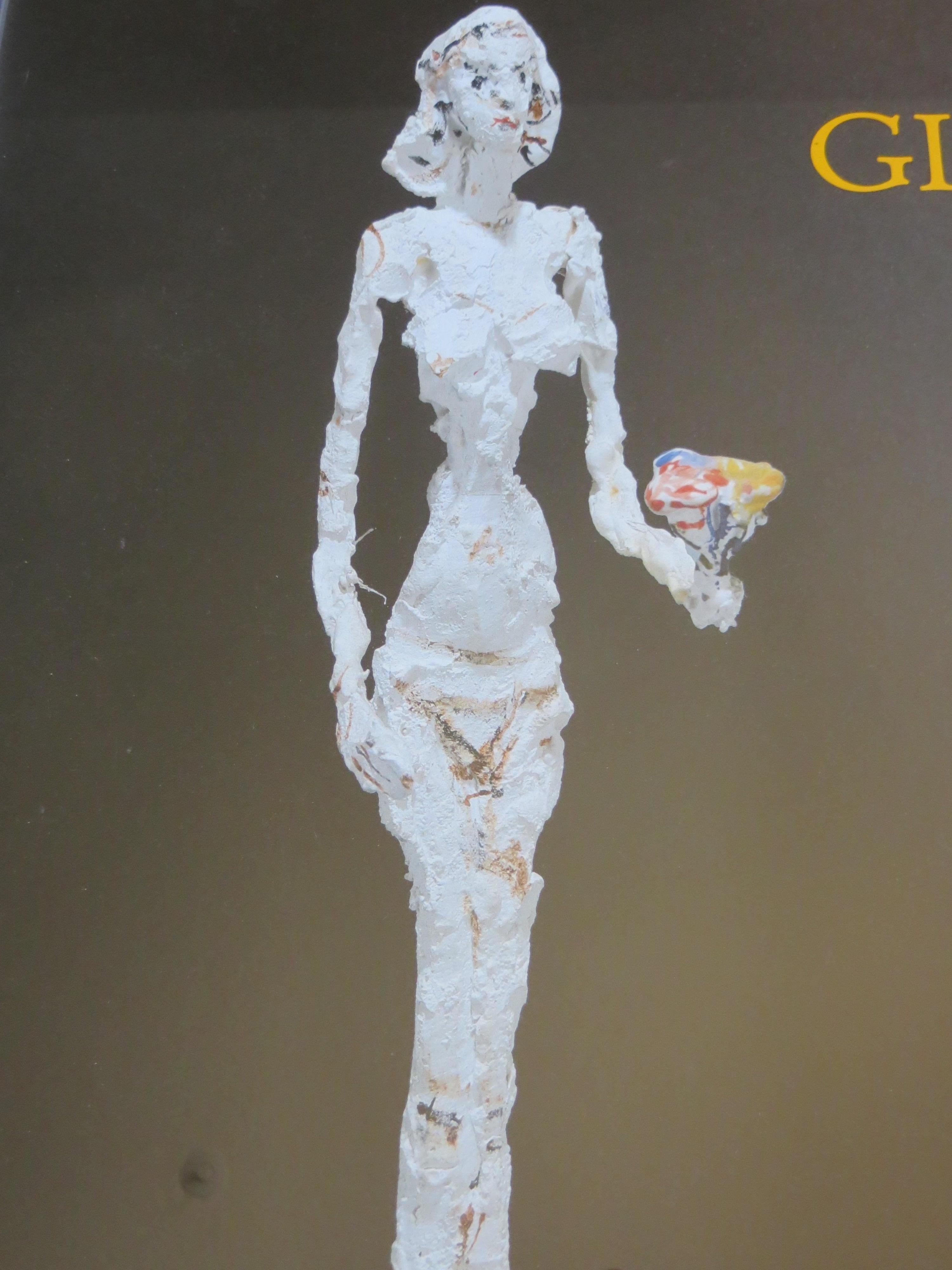 Affiche originale d'Alberto Giacometti : Platre Peints  Exposition 2