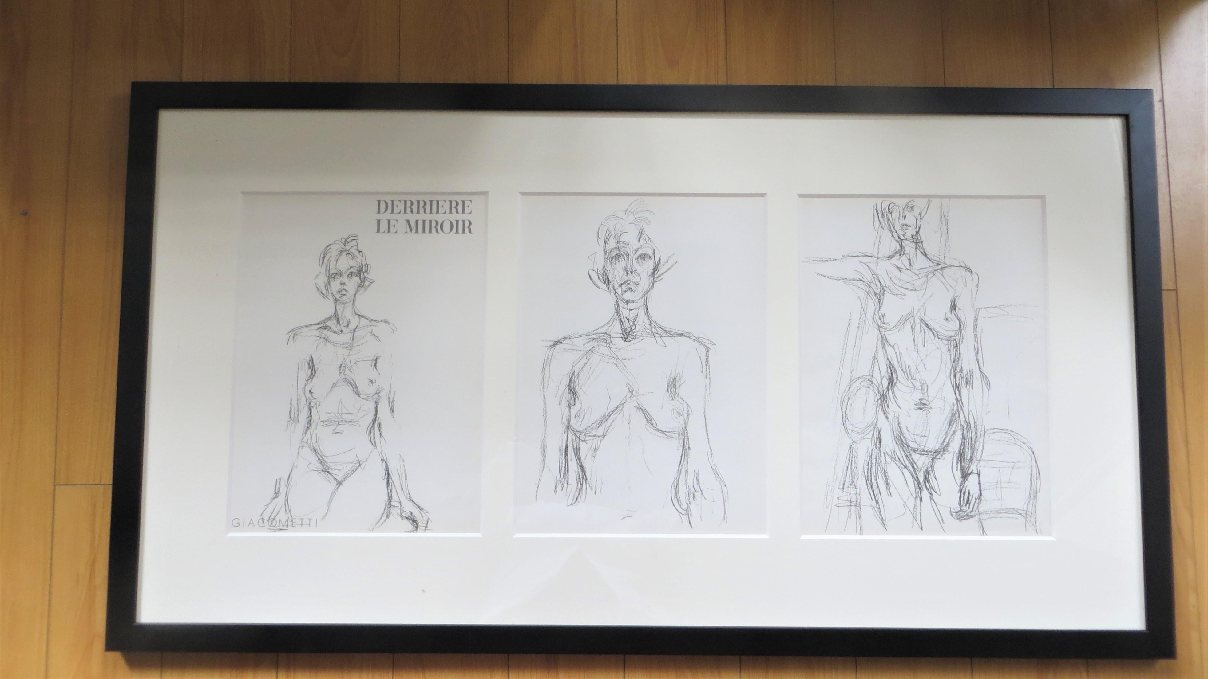 Alberto Giacometti, lithographies imprimées par l'Atelier Maegh pour Derriere le Miroir  en vente 1