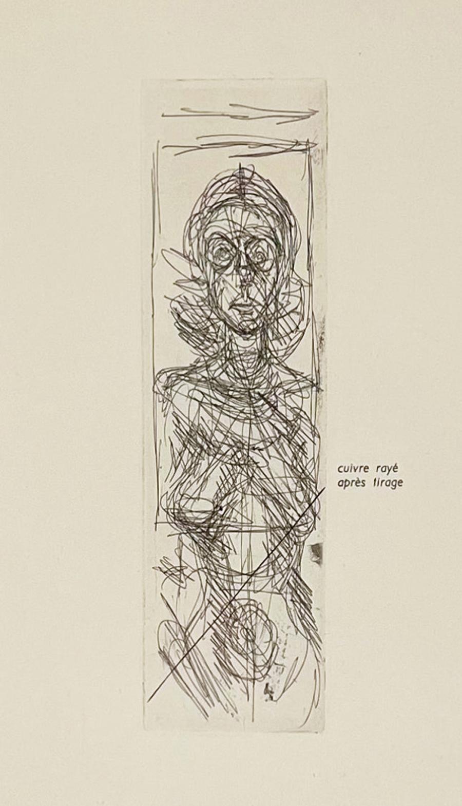 Alberto Giacometti Print - Annette Facing Front