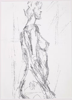 Annette Standing - Lithographie originale d'Alberto Giacometti - 1961