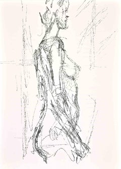 Bust of Nude Woman - Lithograph by Alberto Giacometti - 1961