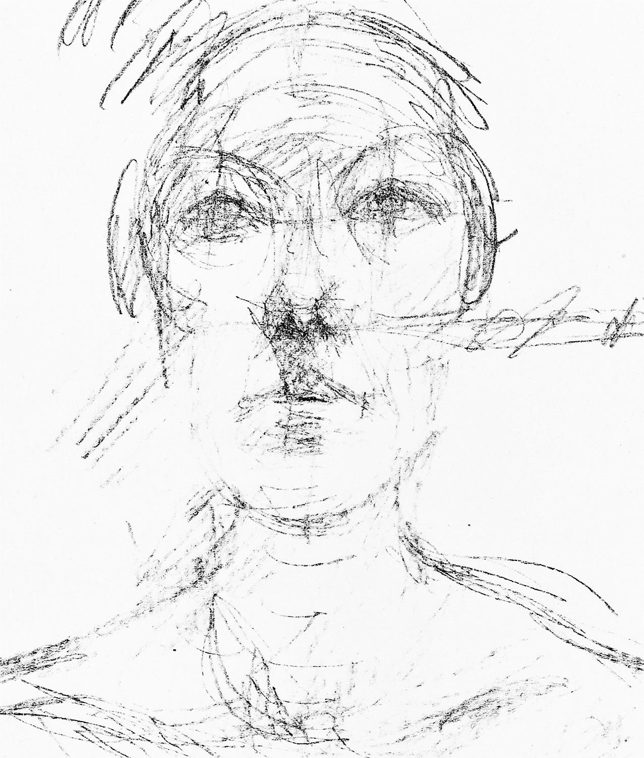Buste II (Lust 31), Derrière le miroir - Abstract Print Grigio di Alberto Giacometti