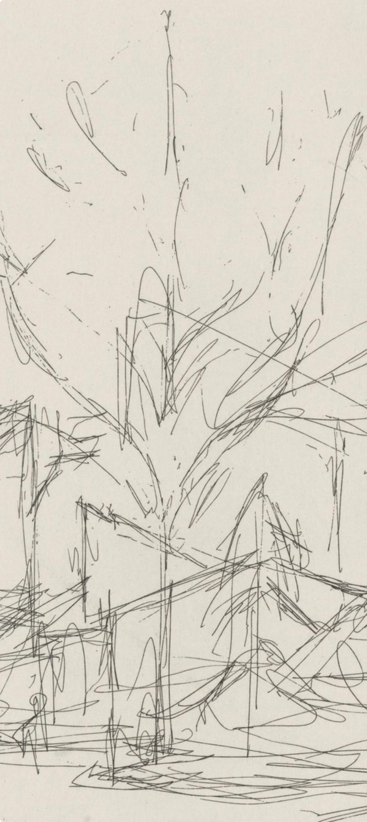 Composition, Feuilles éparses, Alberto Giacometti For Sale 1