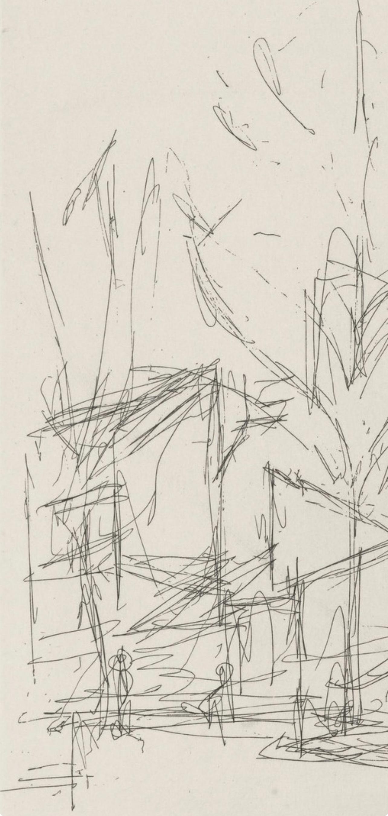 Composition, Feuilles éparses, Alberto Giacometti For Sale 2