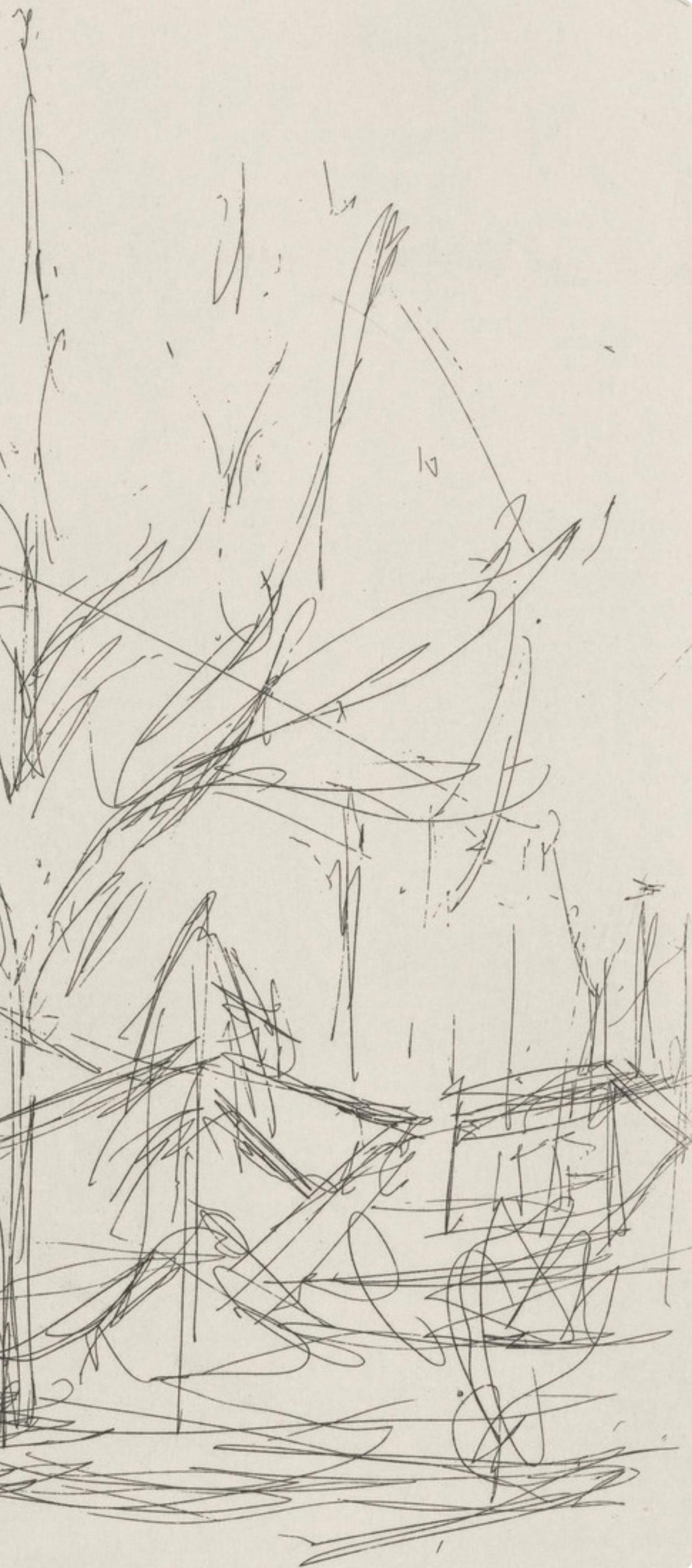 Composition, Feuilles éparses, Alberto Giacometti For Sale 3