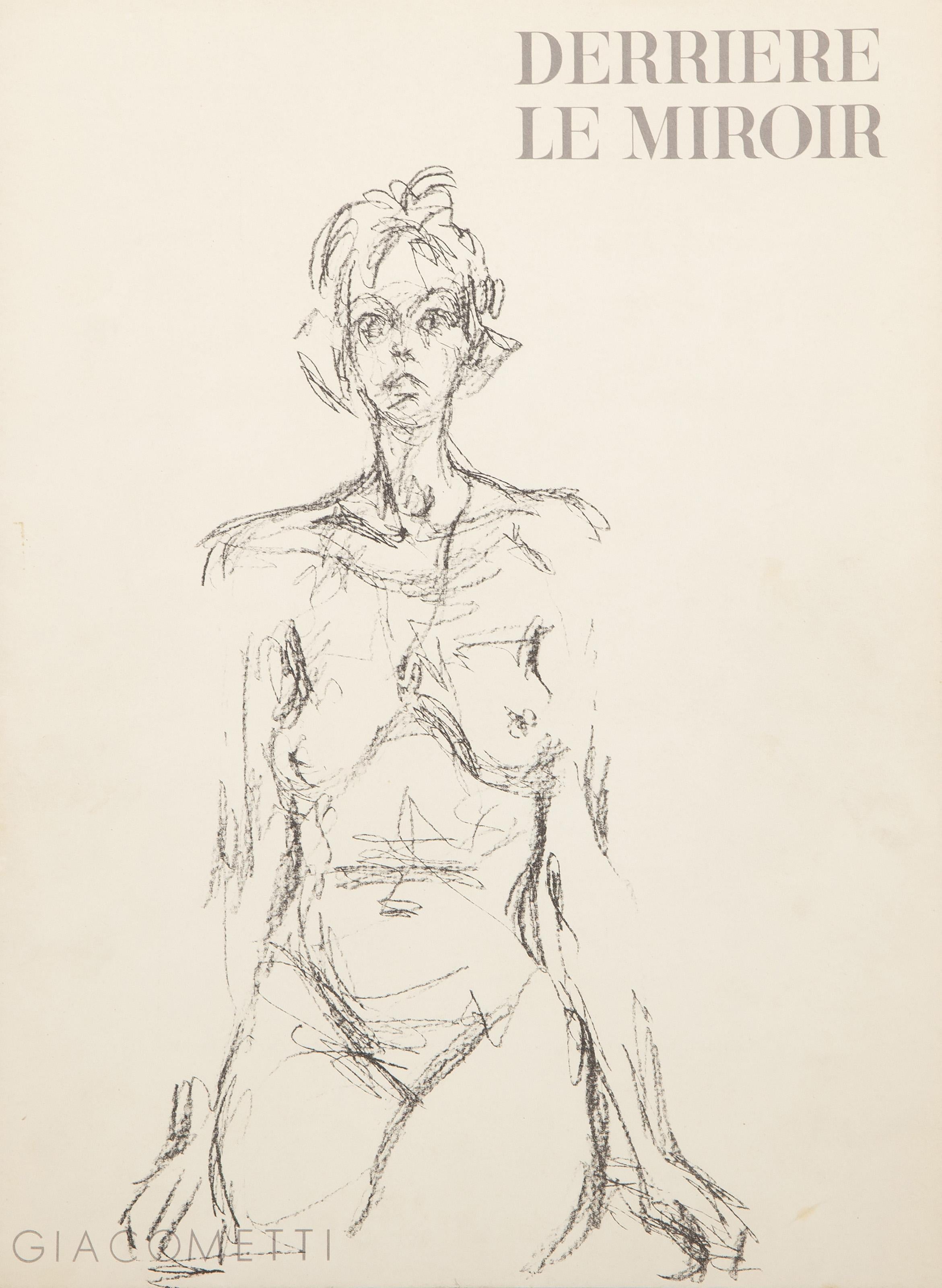 Alberto Giacometti, Swiss (1901 - 1966) - Cover from Derriere Le Miroir no. 127, Year:  1961, Medium:  Lithograph, Edition:  ~2500, Size:  15 x 11 in. (38.1 x 27.94 cm), Publisher:  Maeght Editeur