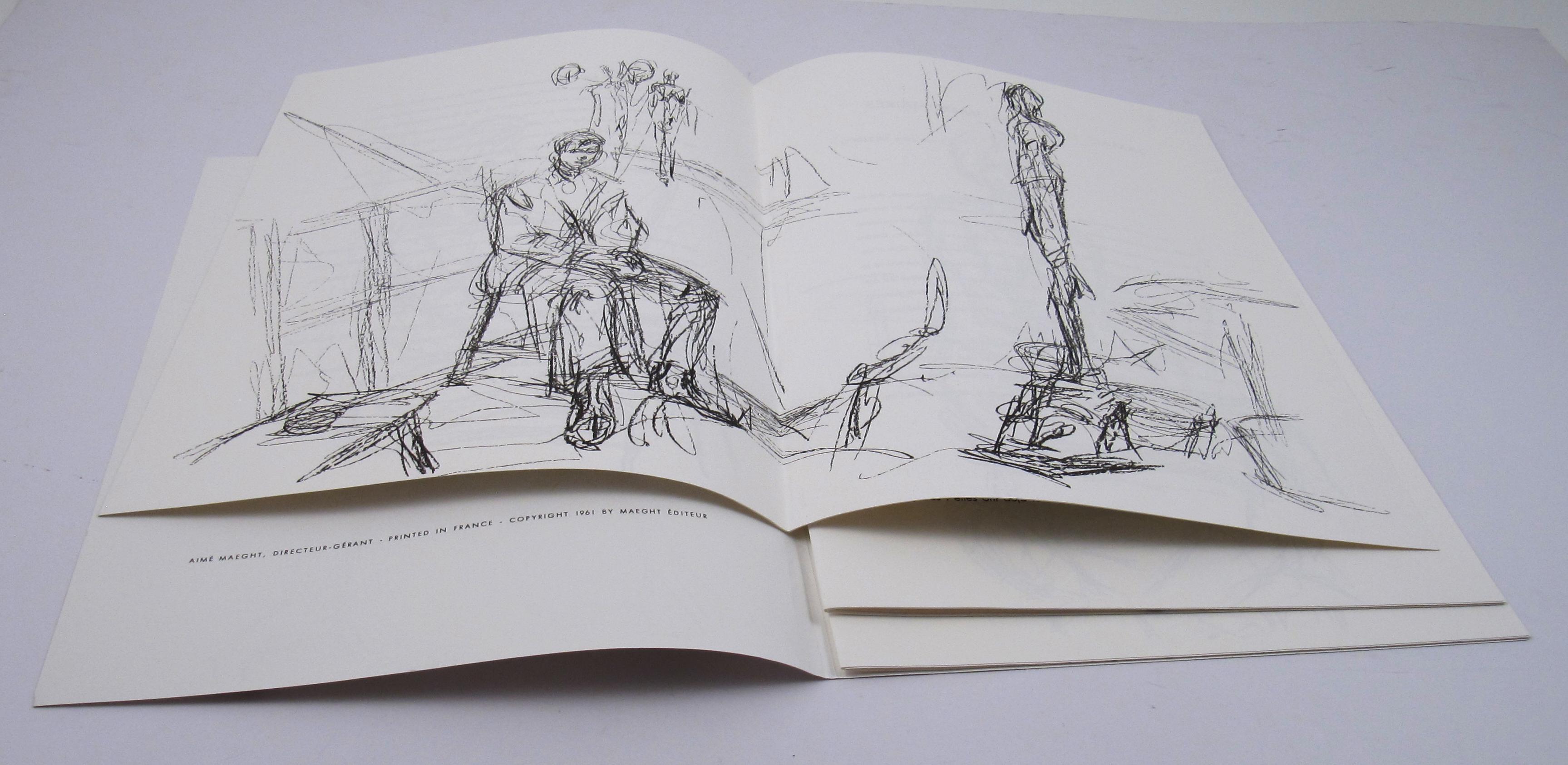 Derrière le Miroir 127 - Folio de 14 lithographies originales d'Alberto Giacometti 19