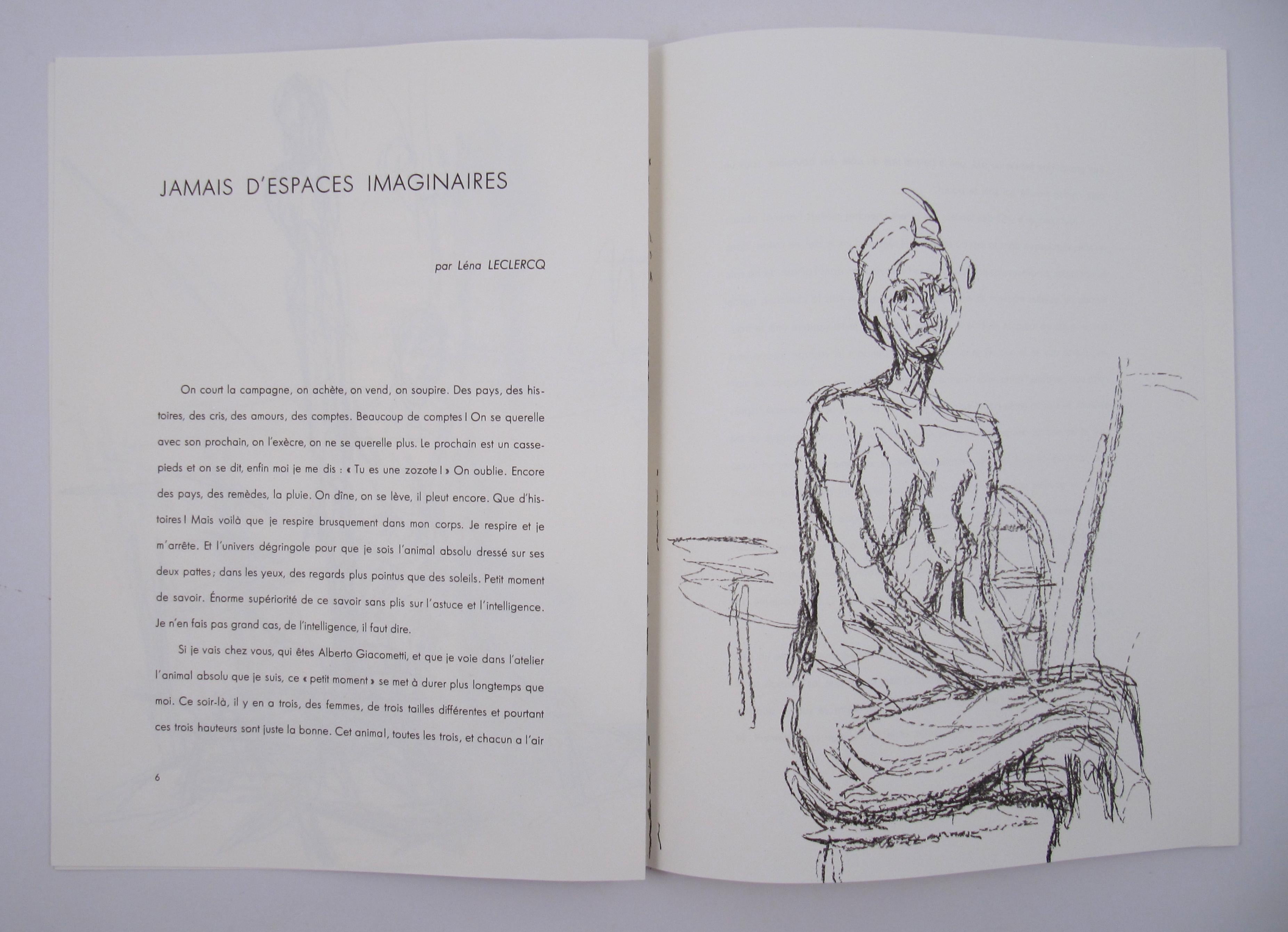 Derrière le Miroir 127 - Folio de 14 lithographies originales d'Alberto Giacometti 5