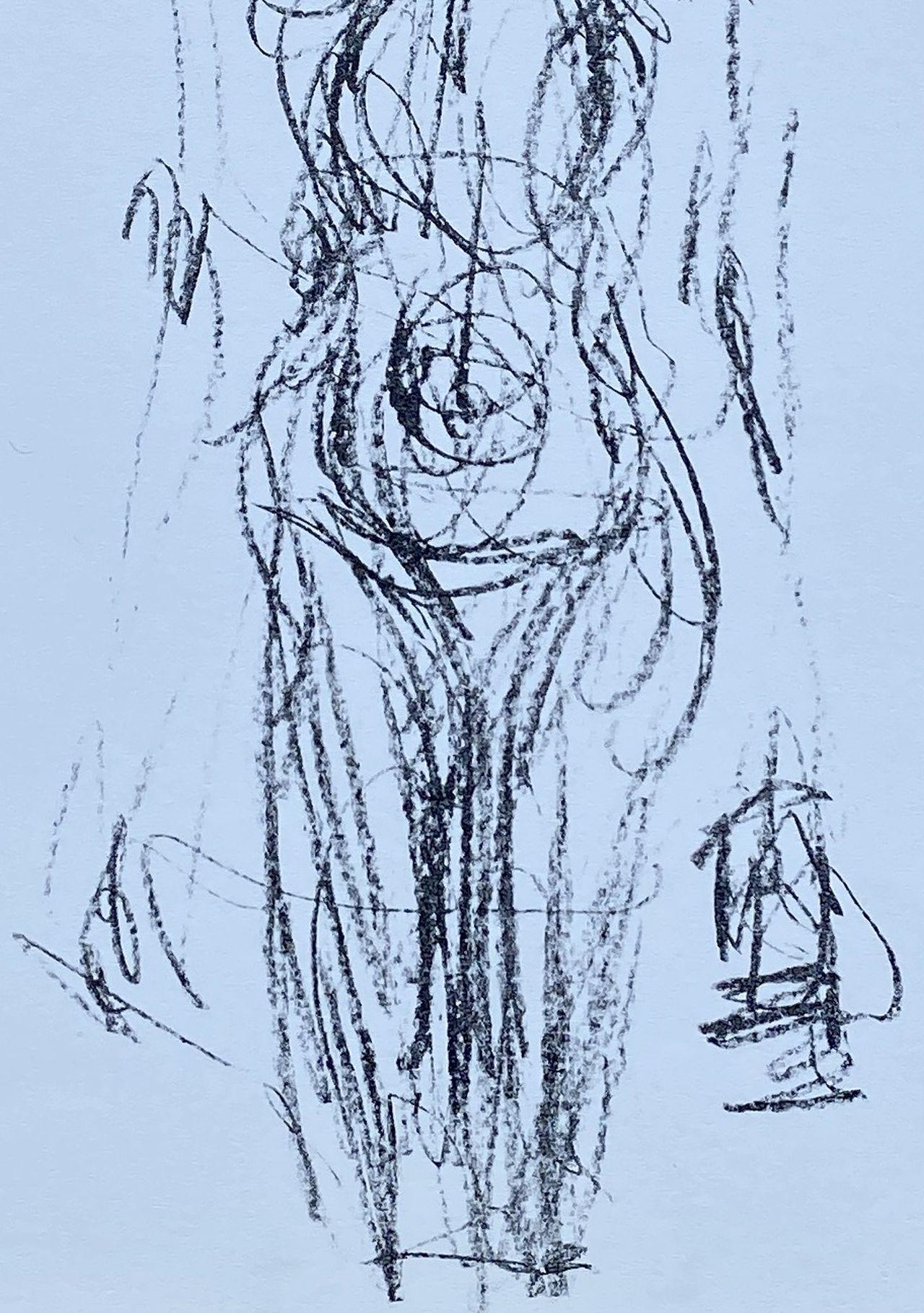 Female Nude - Original Lithograph #Lust154 - Modern Print by Alberto Giacometti