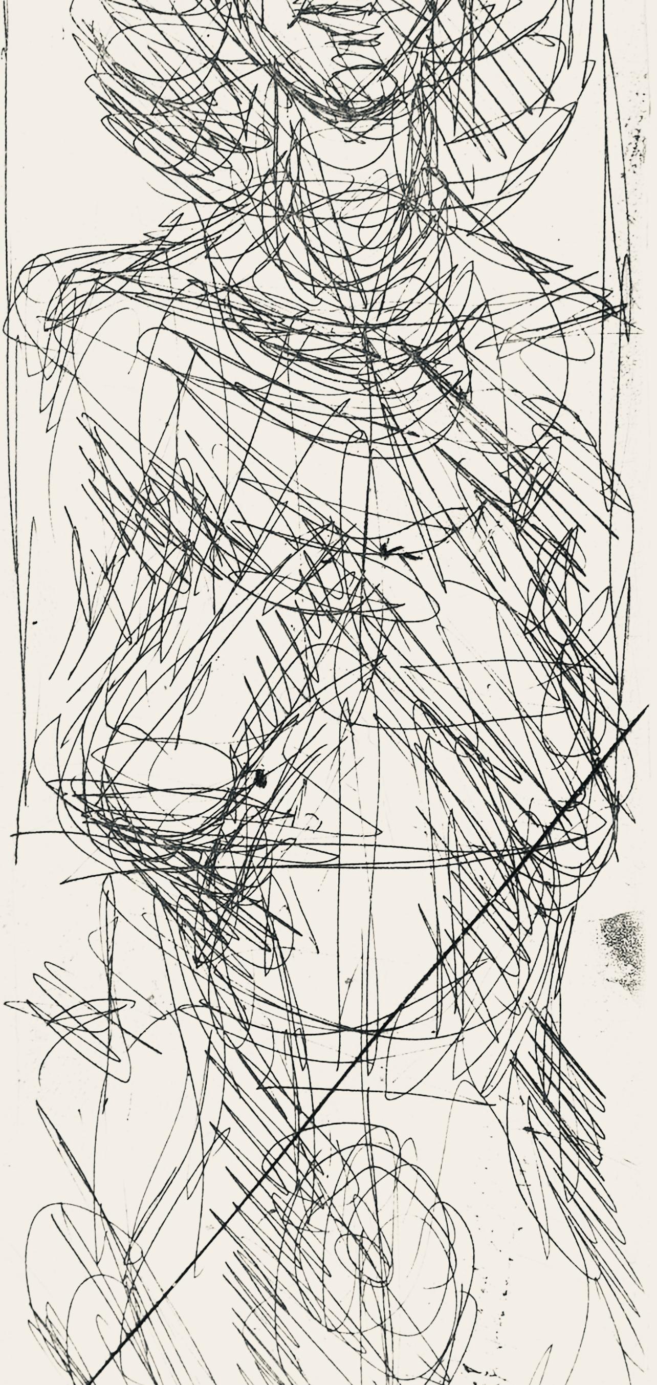 Giacometti, Annette de face, Derrière le miroir (after) - Modern Print by Alberto Giacometti