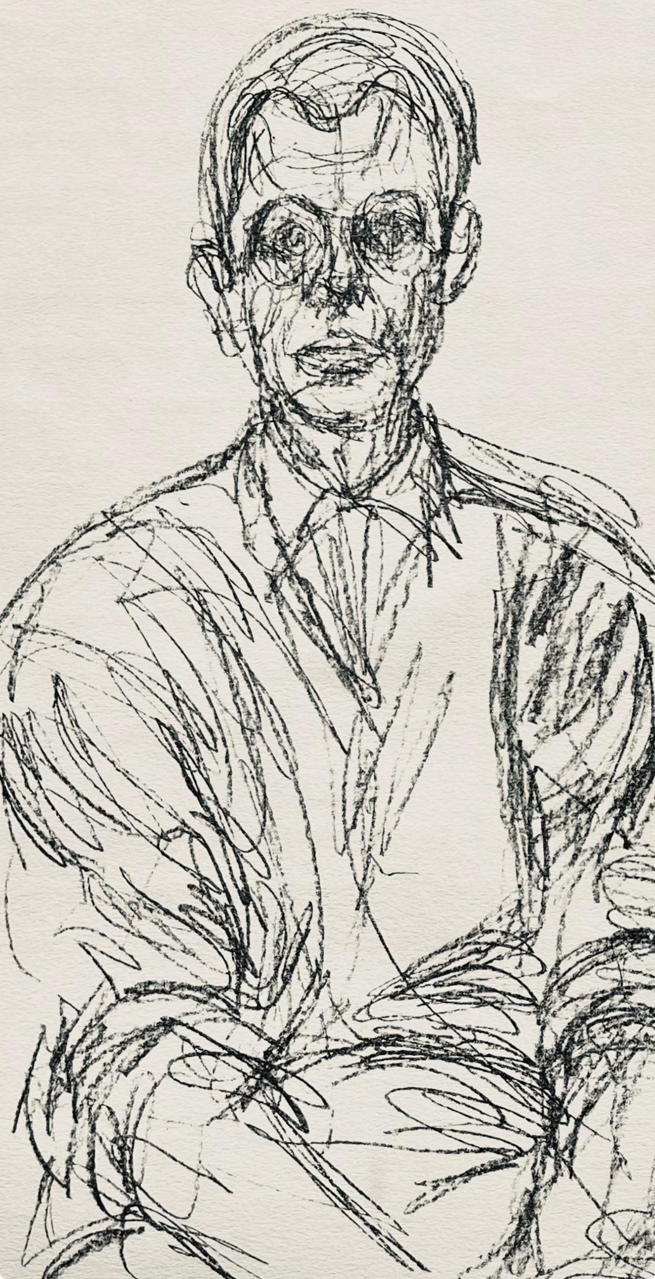 Giacometti, Komposition, Derrière le miroir (nach) – Print von Alberto Giacometti