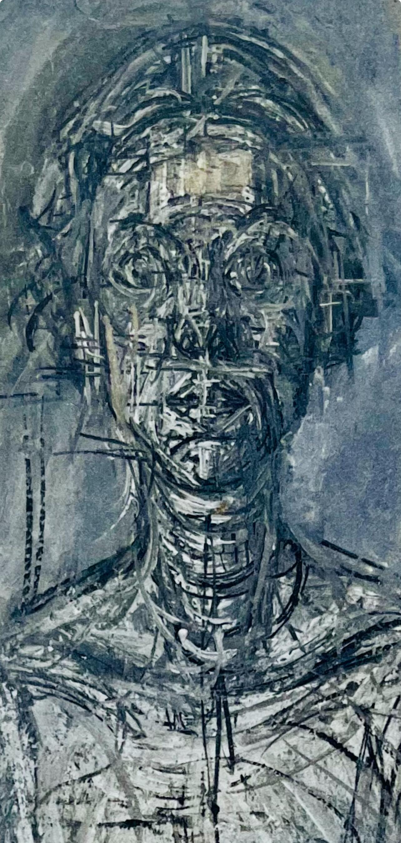 Giacometti, Composition, Derrière le miroir (d'après) - Print de Alberto Giacometti