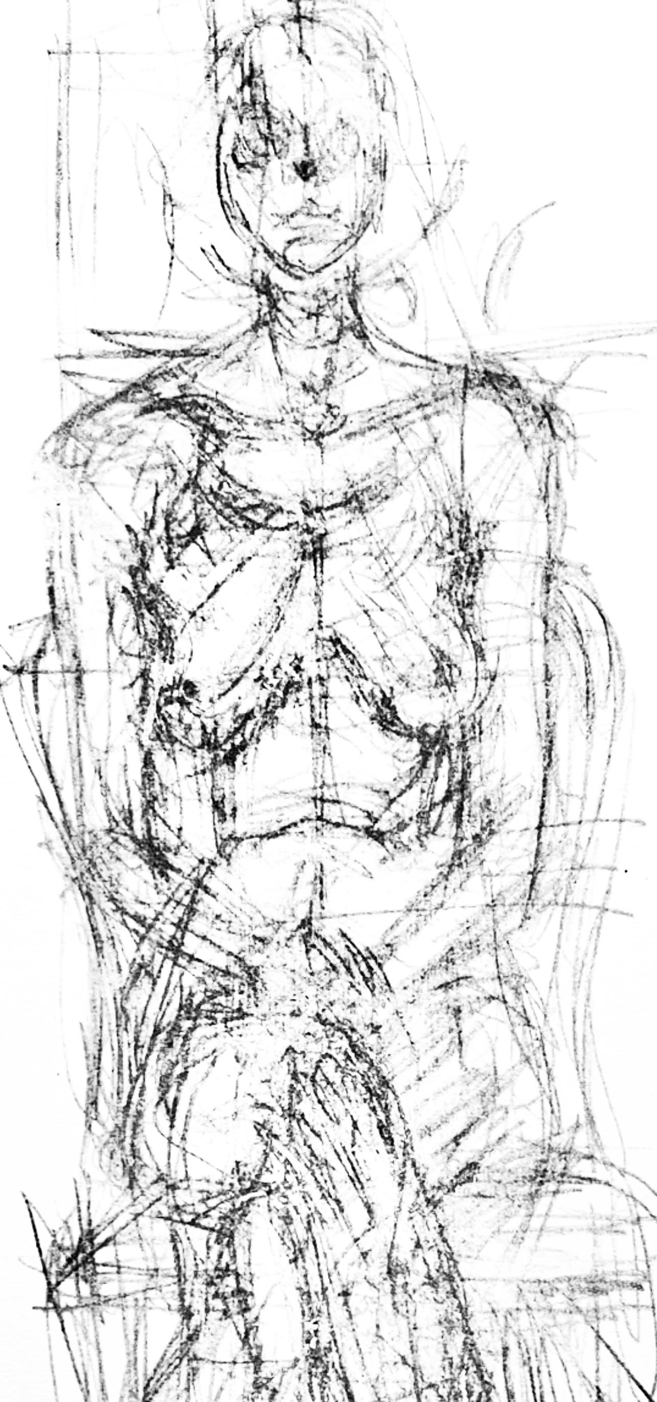 Giacometti, Komposition, Derrière le miroir (nach) – Print von Alberto Giacometti