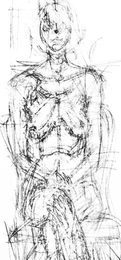 Alberto Giacometti, Seated Woman, from Derriere le miroir, 1954 (after)