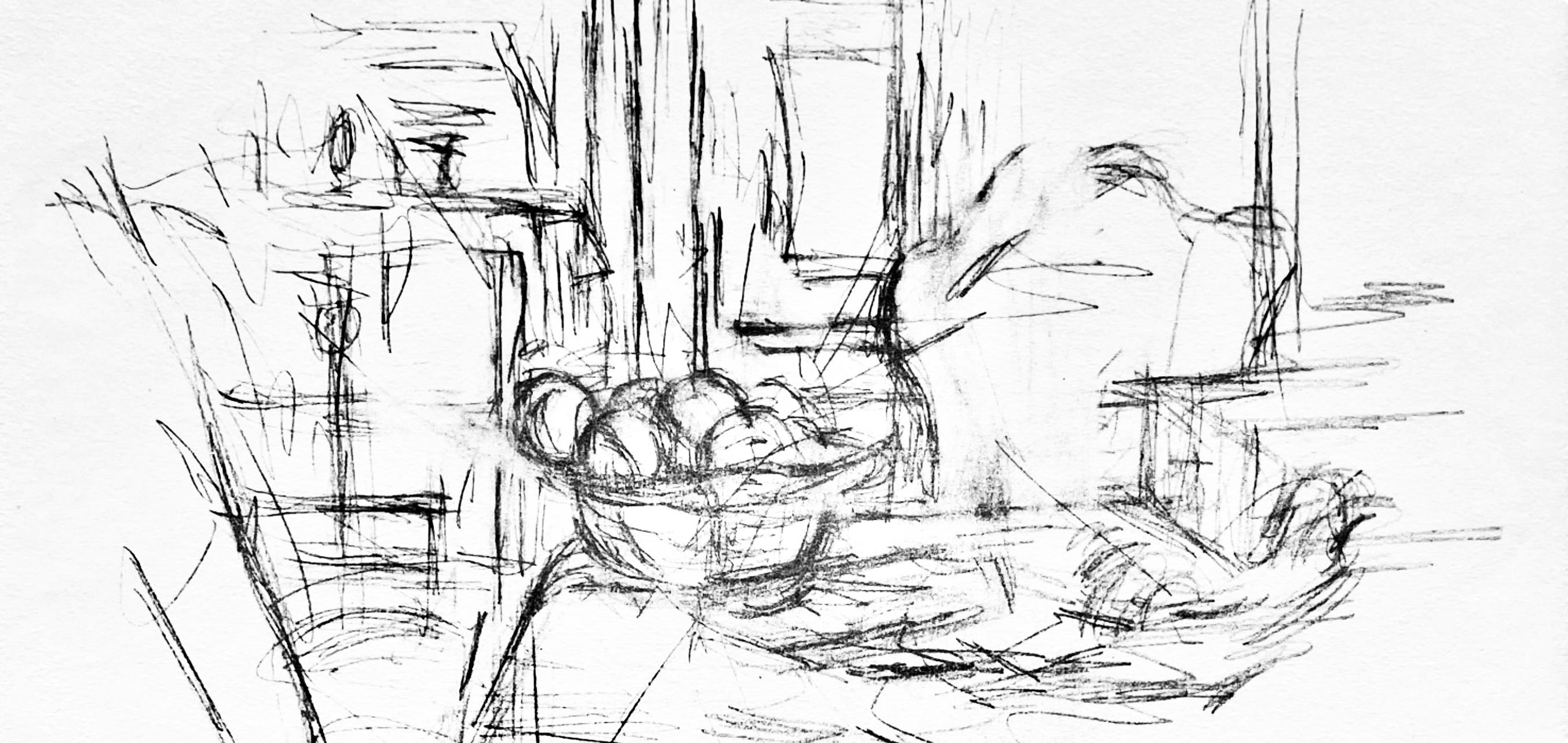 Giacometti, Komposition, Derrière le miroir (nach) – Print von Alberto Giacometti