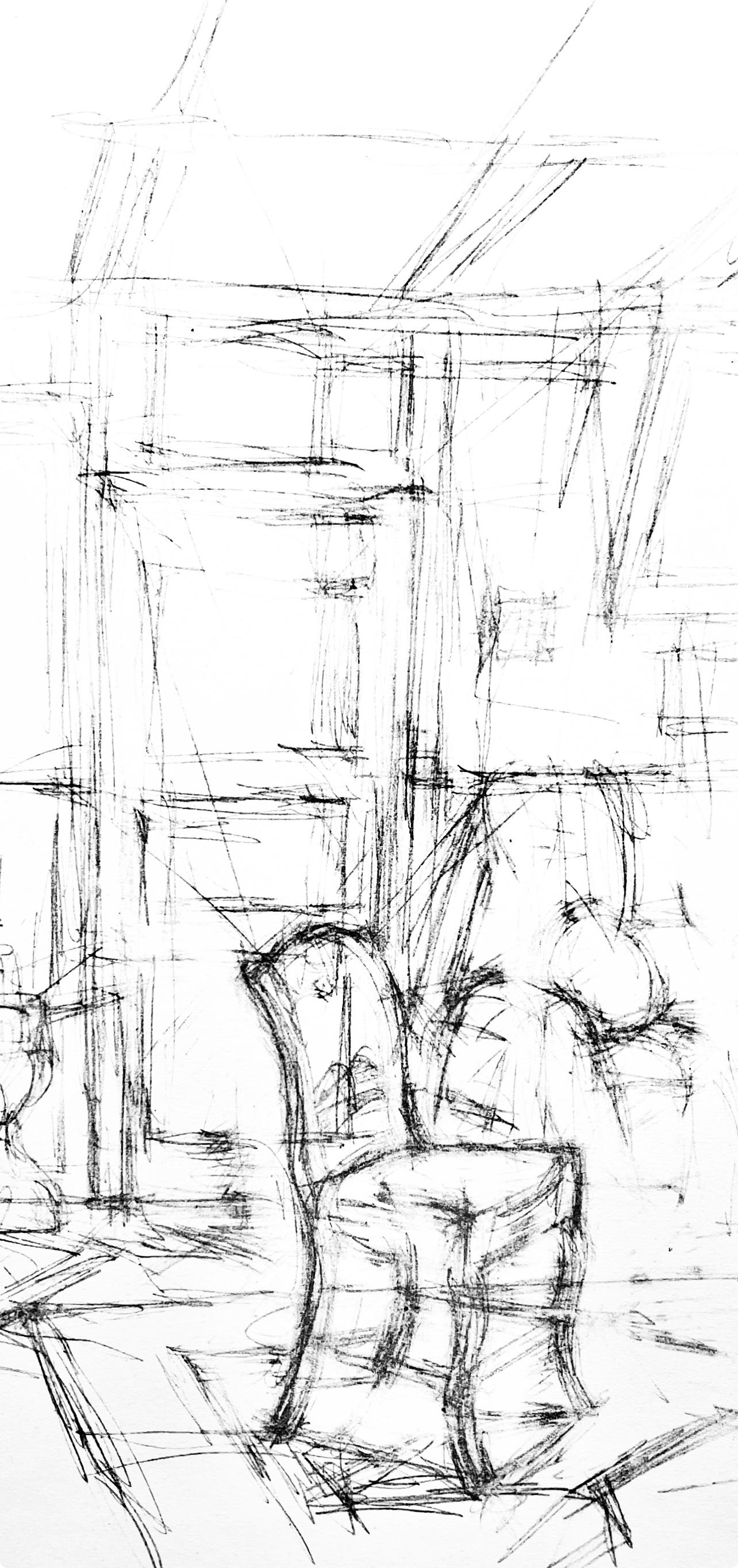 Giacometti, Composizione, Derrière le miroir (dopo) - Print di Alberto Giacometti