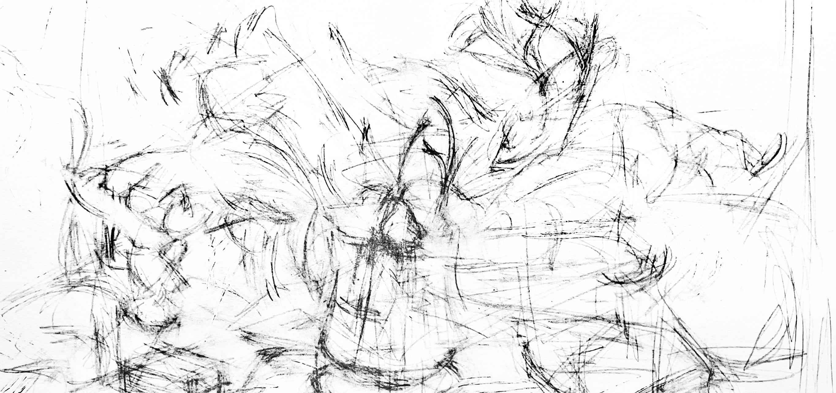 Giacometti, Composizione, Derrière le miroir (dopo) - Print di Alberto Giacometti