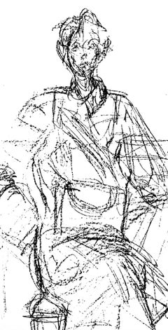 Alberto Giacometti, Seated Woman, from Derriere le miroir, 1961 (after)
