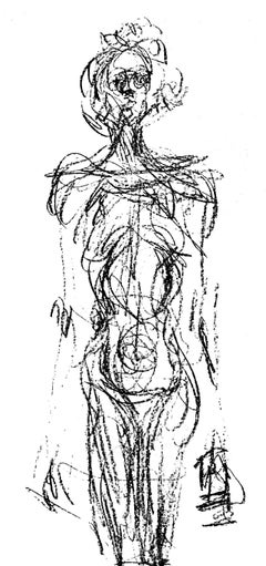 Alberto Giacometti, Standing Woman, from Derriere le miroir, 1961 (after)