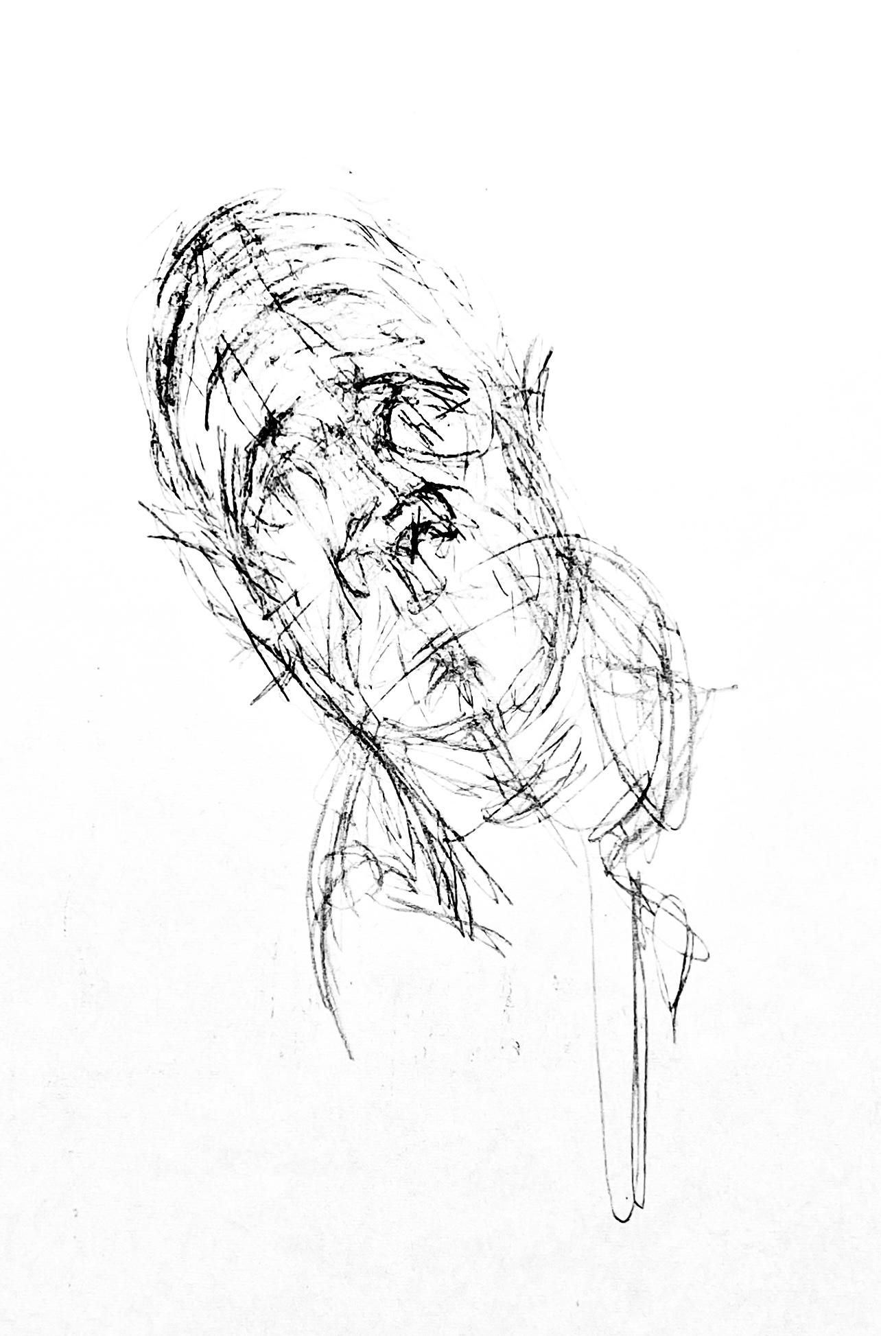 Giacometti, Komposition, Derrière le miroir (nach) – Print von Alberto Giacometti