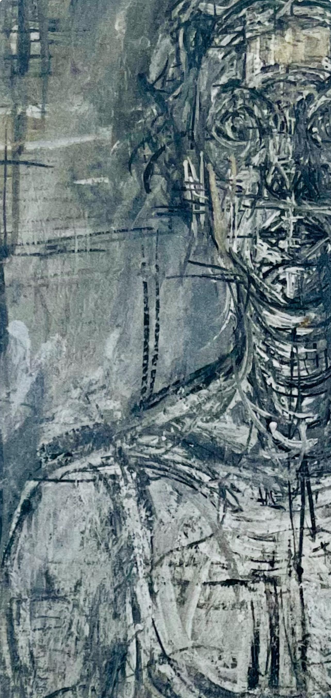 Giacometti, Composition, Derrière le miroir (d'après) - Moderne Print par Alberto Giacometti
