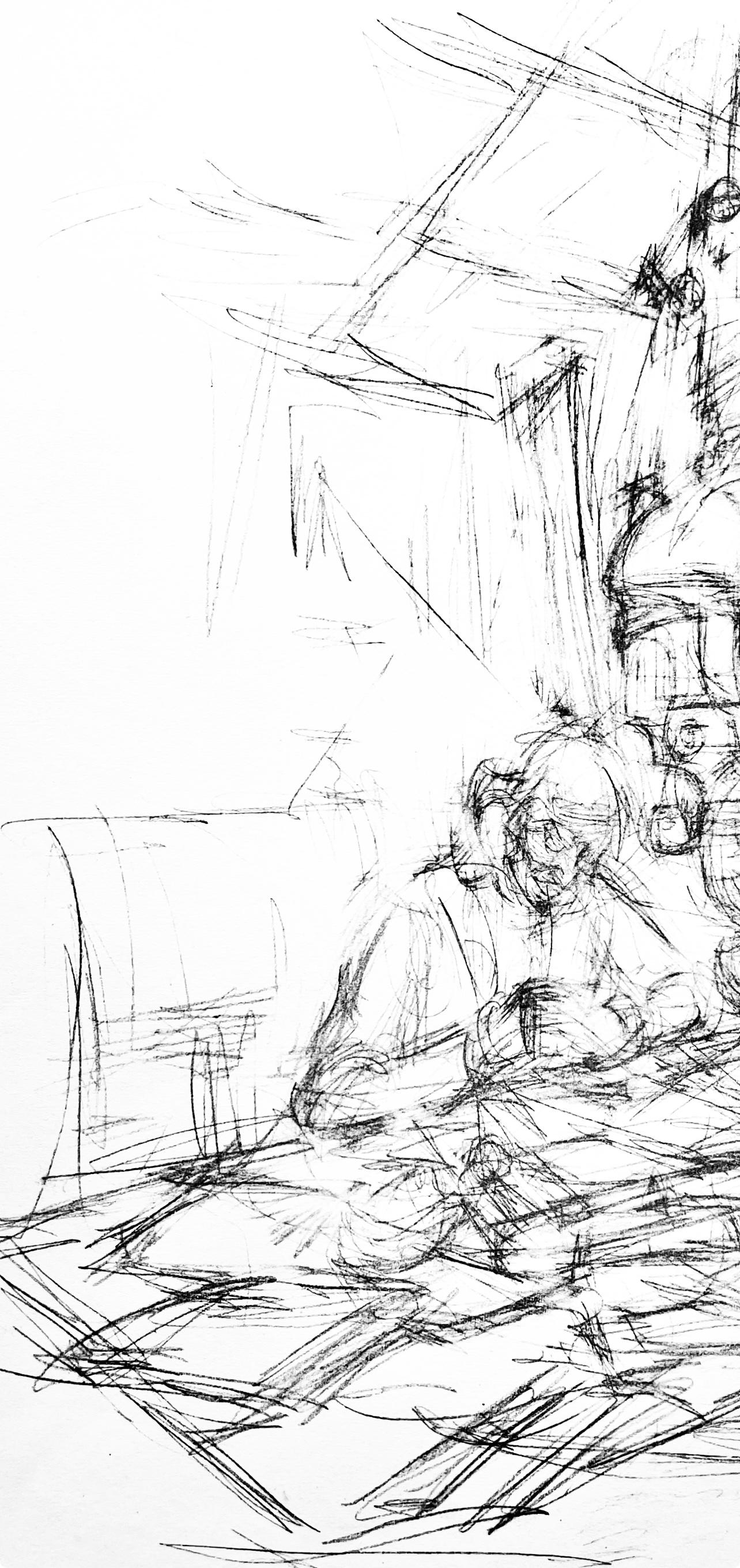 Giacometti, Komposition, Derrière le miroir (nach) (Moderne), Print, von Alberto Giacometti