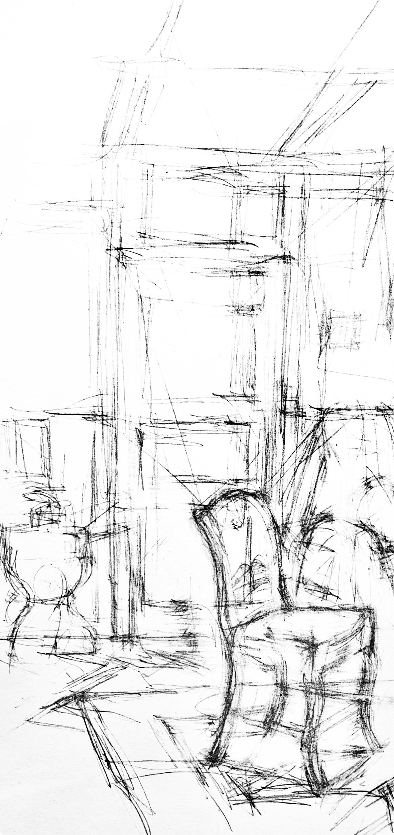 Giacometti, Composizione, Derrière le miroir (dopo) - Print Moderno di Alberto Giacometti