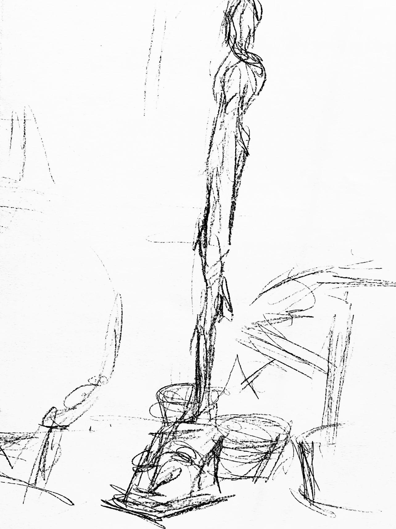 Giacometti, Komposition, Derrière le miroir (nach) (Moderne), Print, von Alberto Giacometti