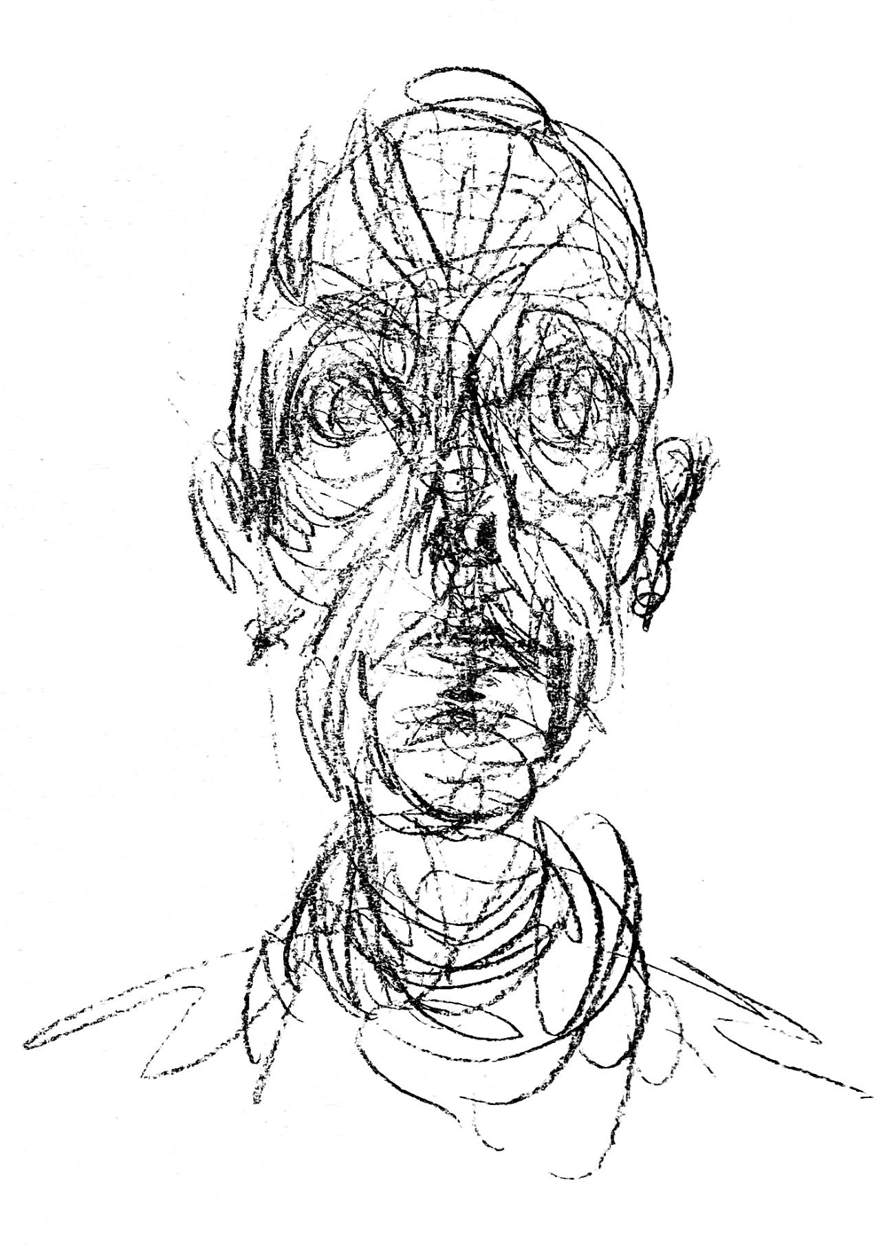 Giacometti, Composition, Derrière le miroir (d'après) - Moderne Print par Alberto Giacometti