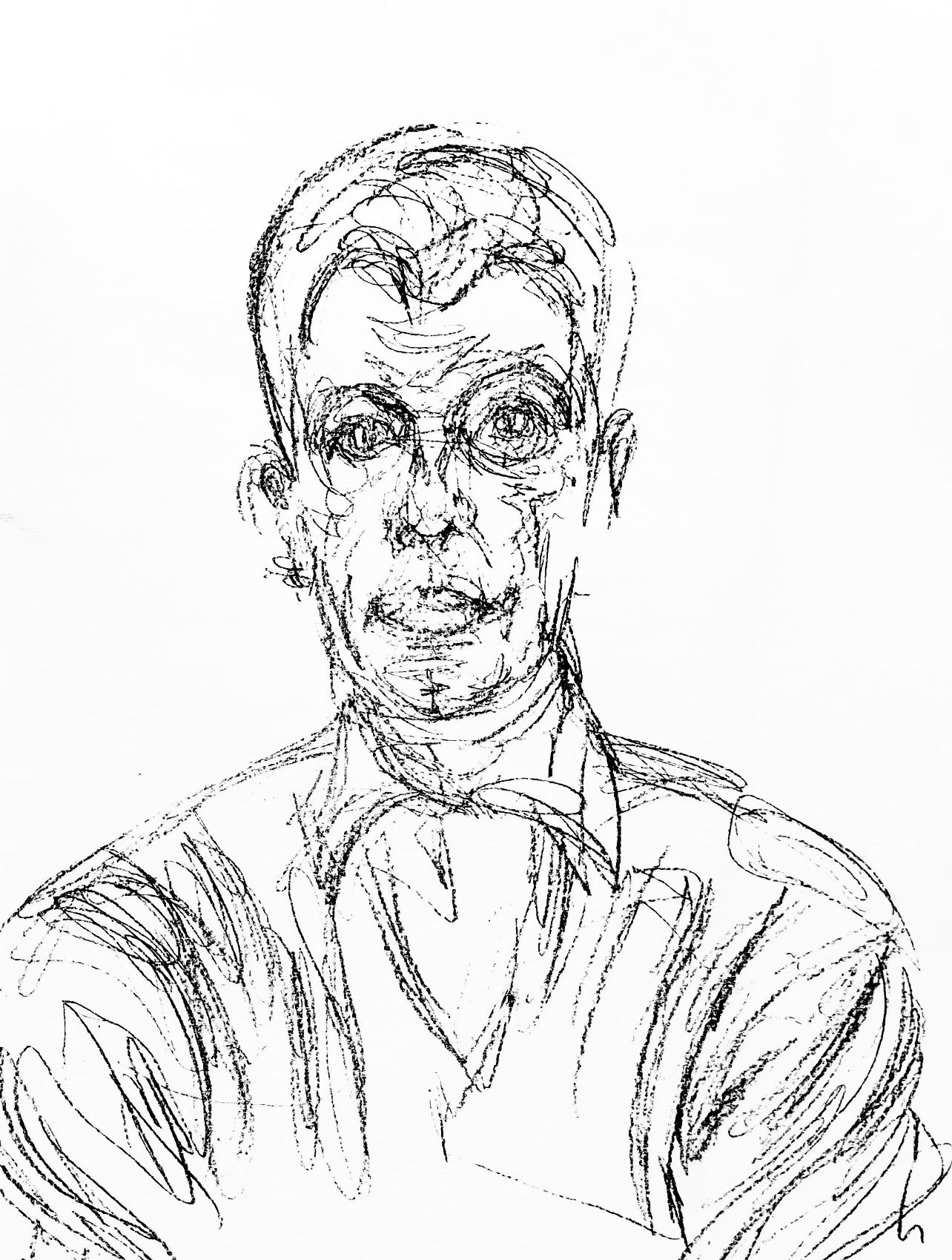 Giacometti, Composizione, Derrière le miroir (dopo) - Print Moderno di Alberto Giacometti