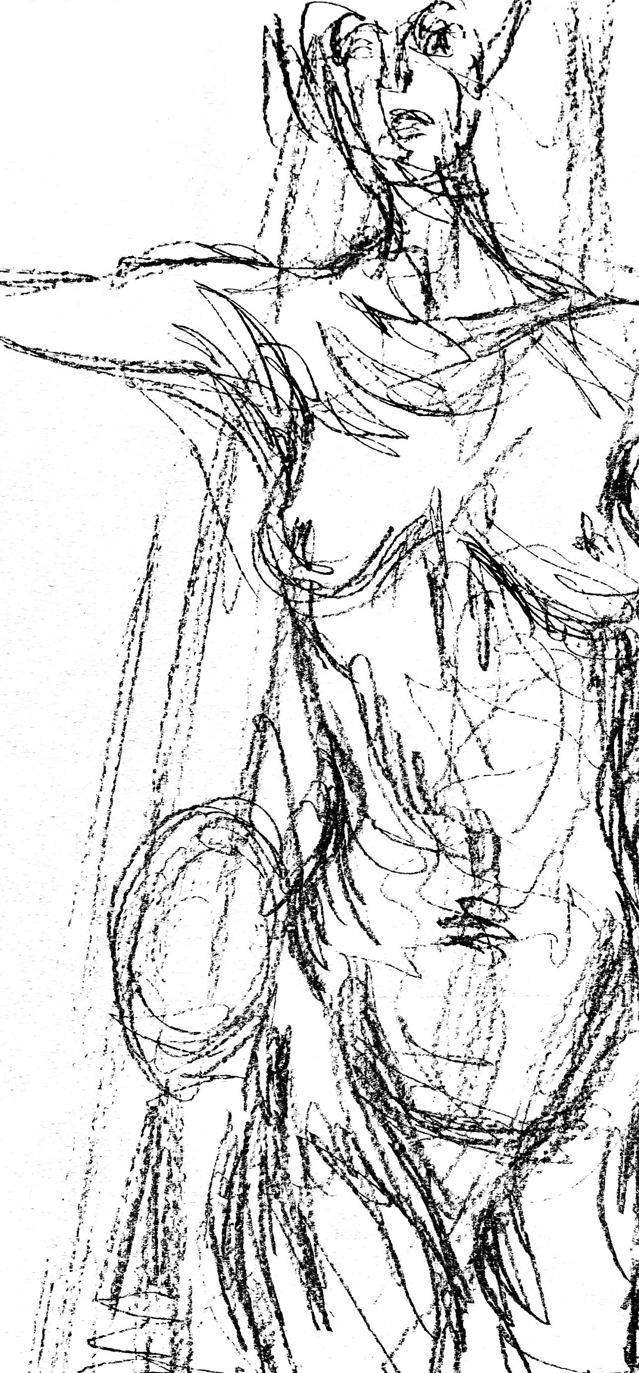 Giacometti, Komposition, Derrière le miroir (nach) (Moderne), Print, von Alberto Giacometti
