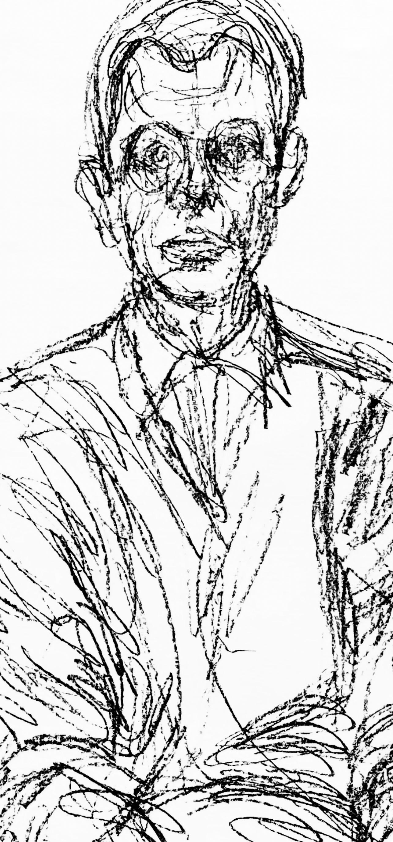 Giacometti, Komposition, Derrière le miroir (nach) (Moderne), Print, von Alberto Giacometti