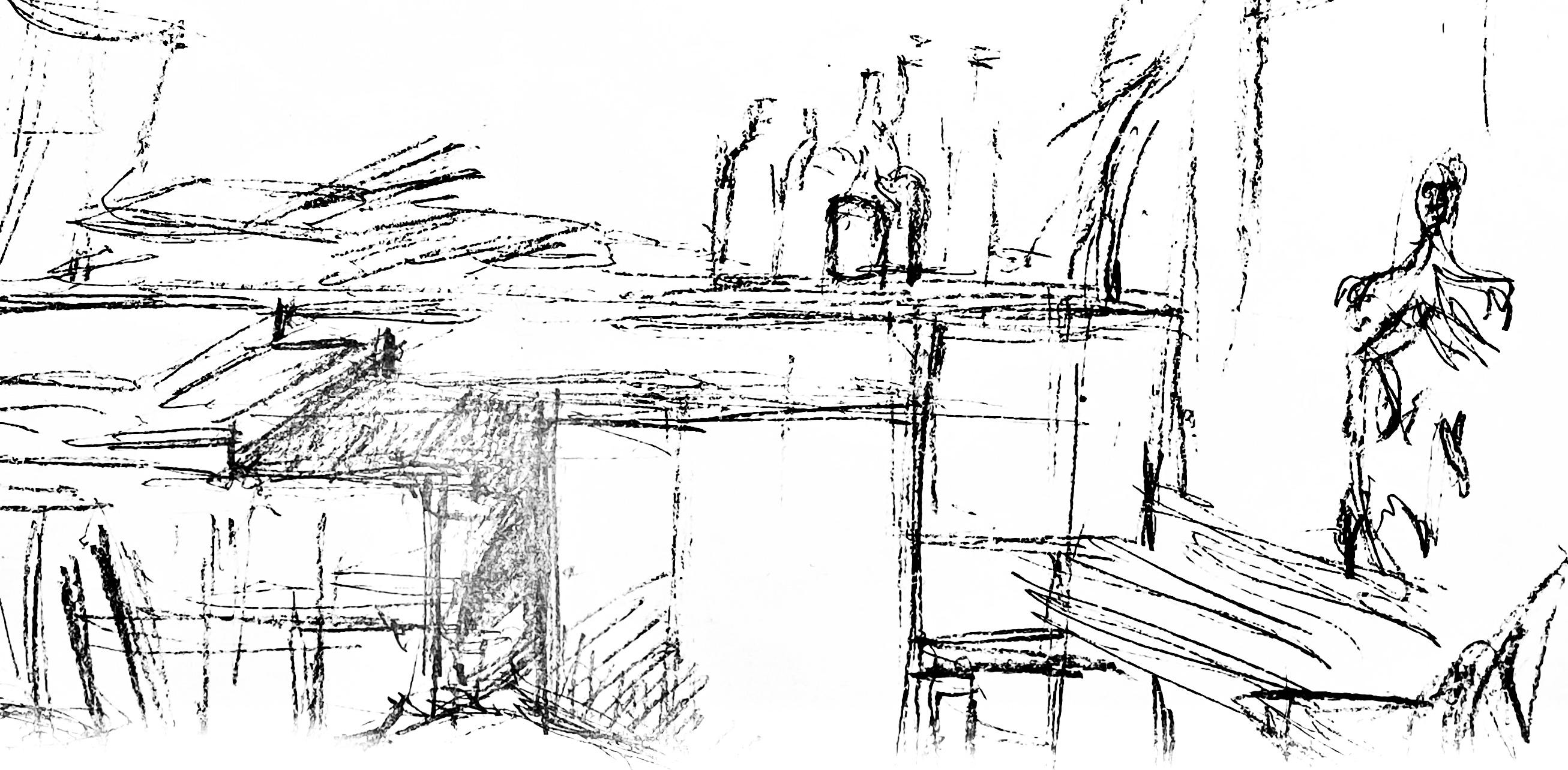 Giacometti, Composizione, Derrière le miroir (dopo) - Print Moderno di Alberto Giacometti