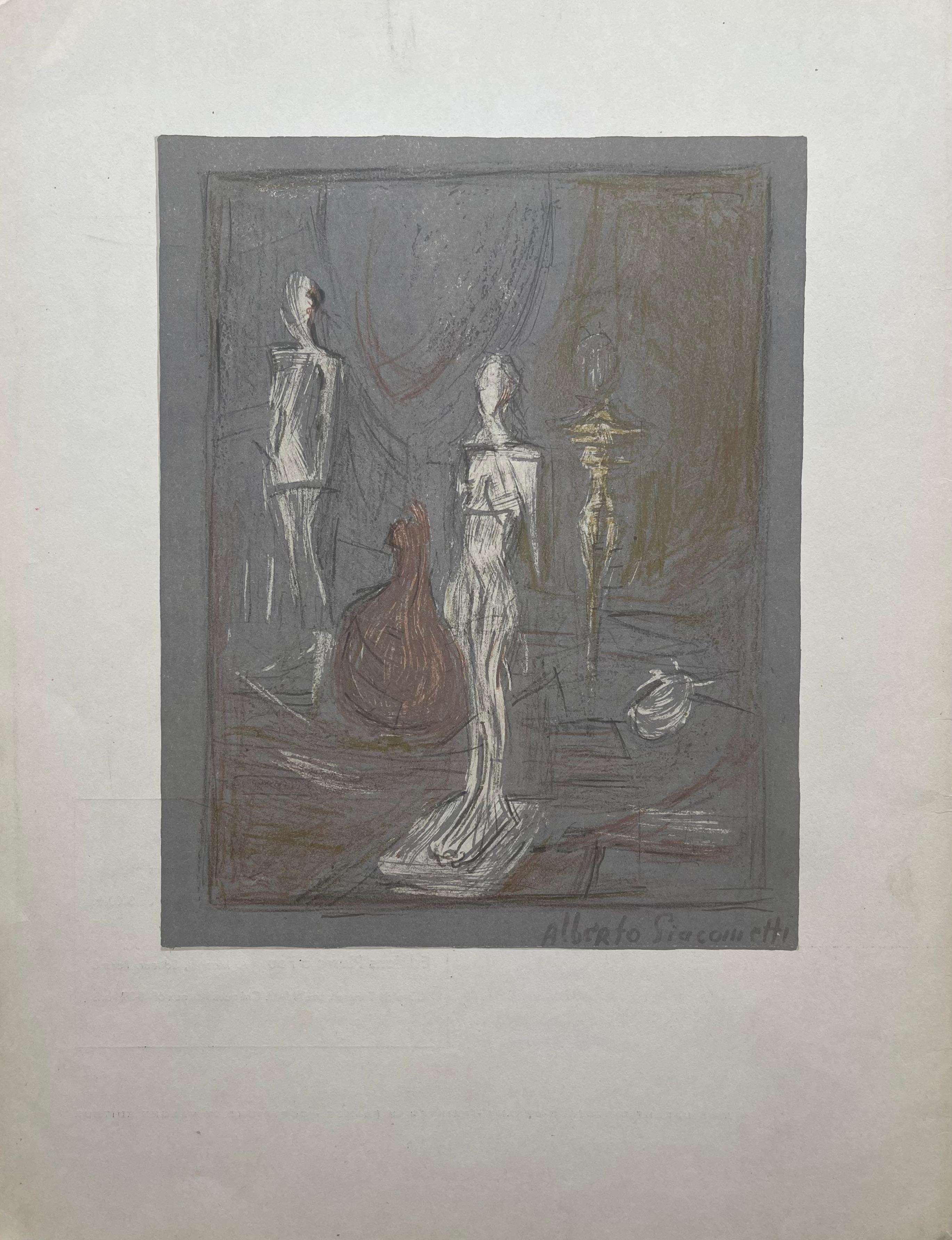 Lithograph on wove paper. Inscription: Unsigned and unnumbered. Good condition. Notes: From Derrière le miroir, N° 65, published by Aimé Maeght, Éditeur, Paris; printed by Éditions Pierre à Feu, Galerie Maeght, Paris, May 1954. Excerpted from a