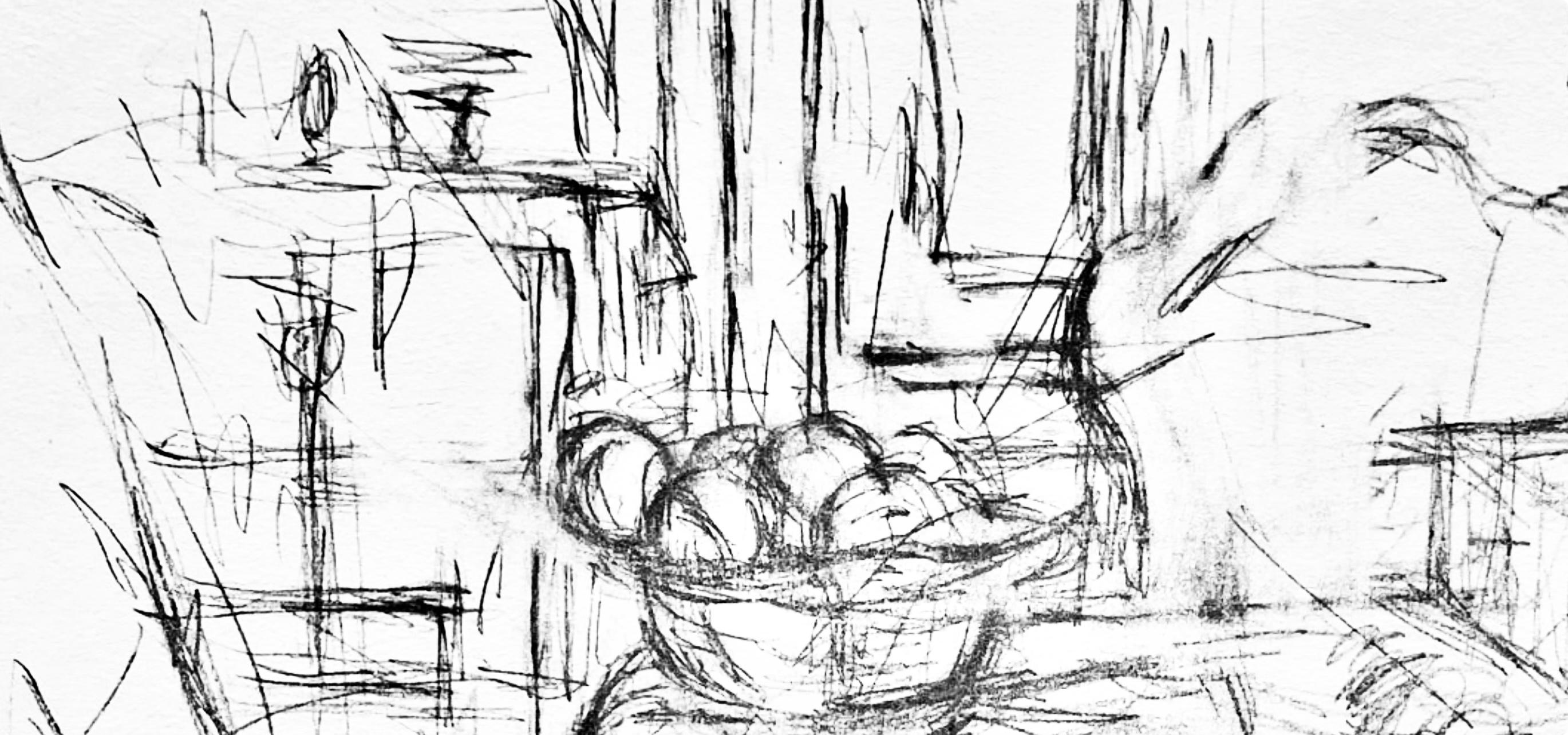Giacometti, Komposition, Derrière le miroir (nach) (Grau), Abstract Print, von Alberto Giacometti