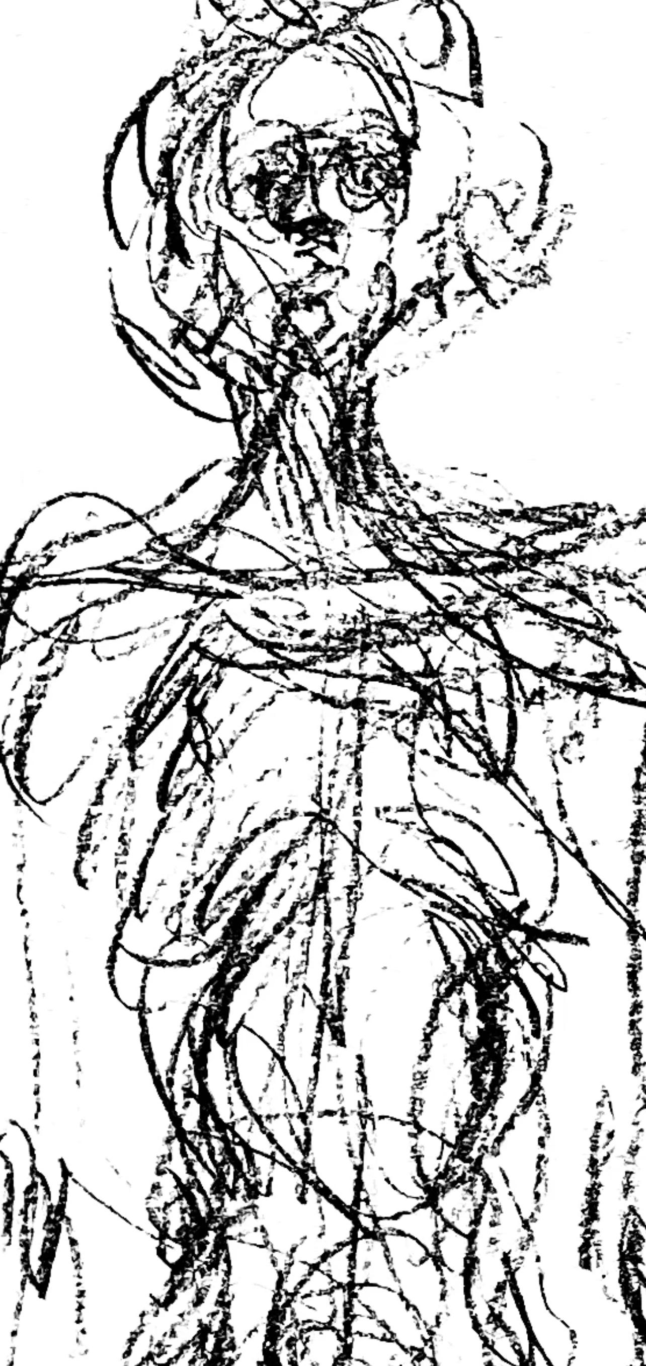 Giacometti, Composition, Derrière le miroir (after) - Gray Abstract Print by Alberto Giacometti