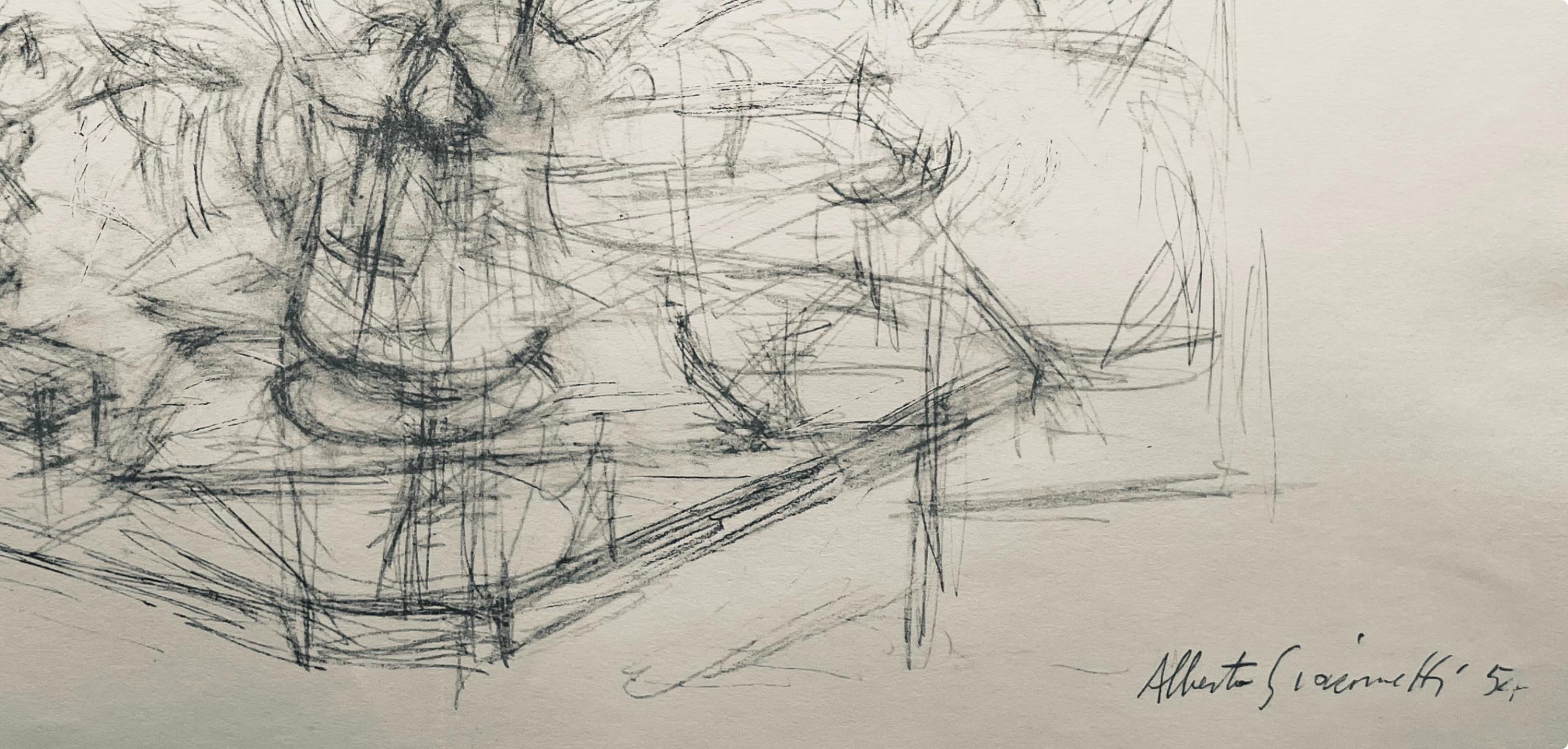 Giacometti, Composition, Derrière le miroir (after) For Sale 1
