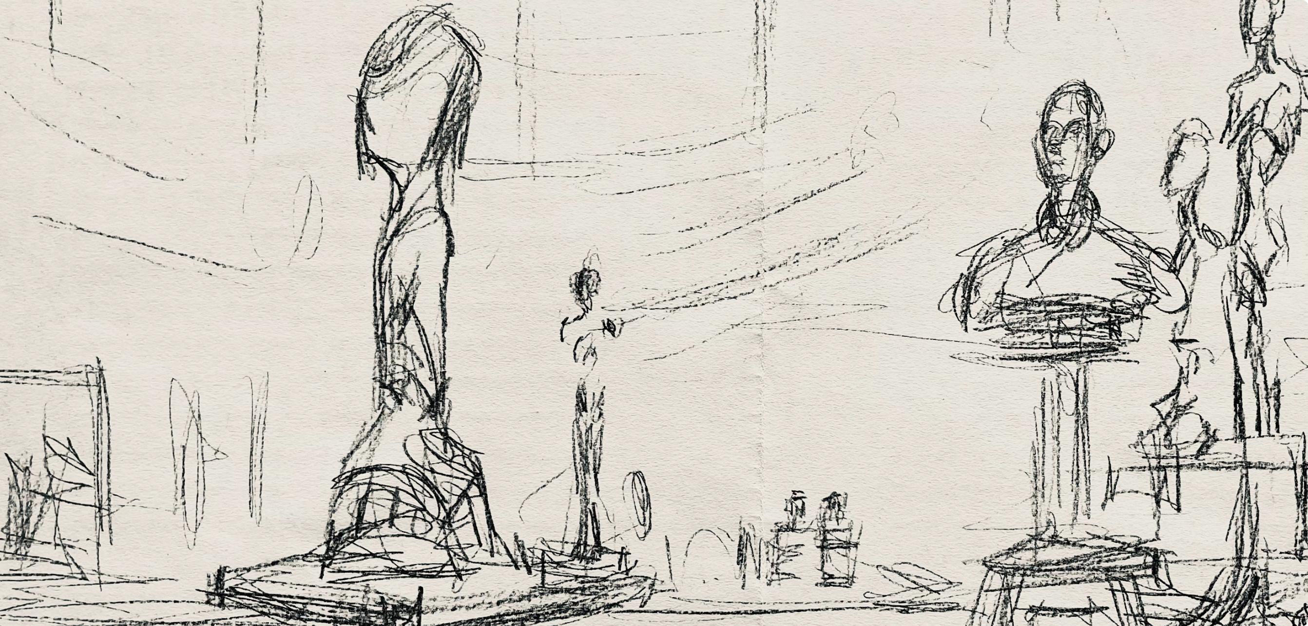 Giacometti, Composition, Derrière le miroir (after) For Sale 1