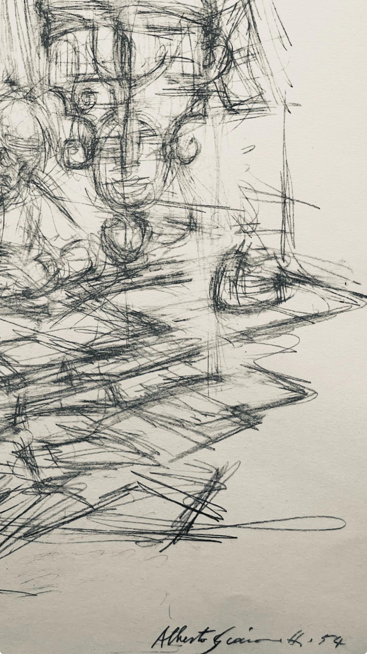 Giacometti, Composition, Derrière le miroir (after) For Sale 2
