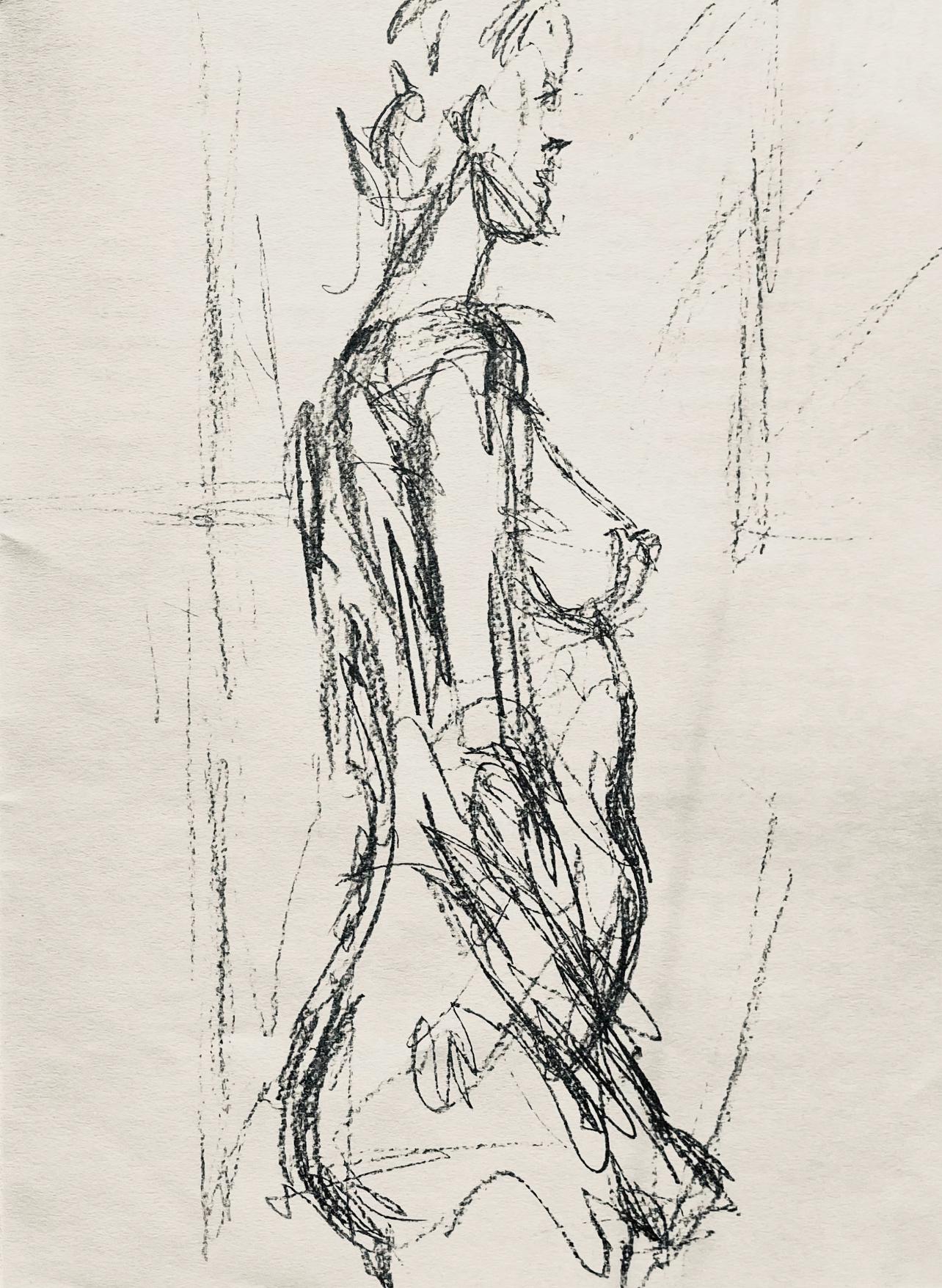 Landscape Print Alberto Giacometti - Giacometti, Composition, Derrière le miroir (d'après)