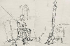 Giacometti, Composition, Derrière le miroir (d'après)