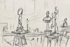 Vintage Giacometti, Composition, Derrière le miroir (after)