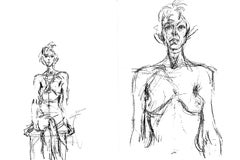 Giacometti, Composition, Derrière le miroir (after)