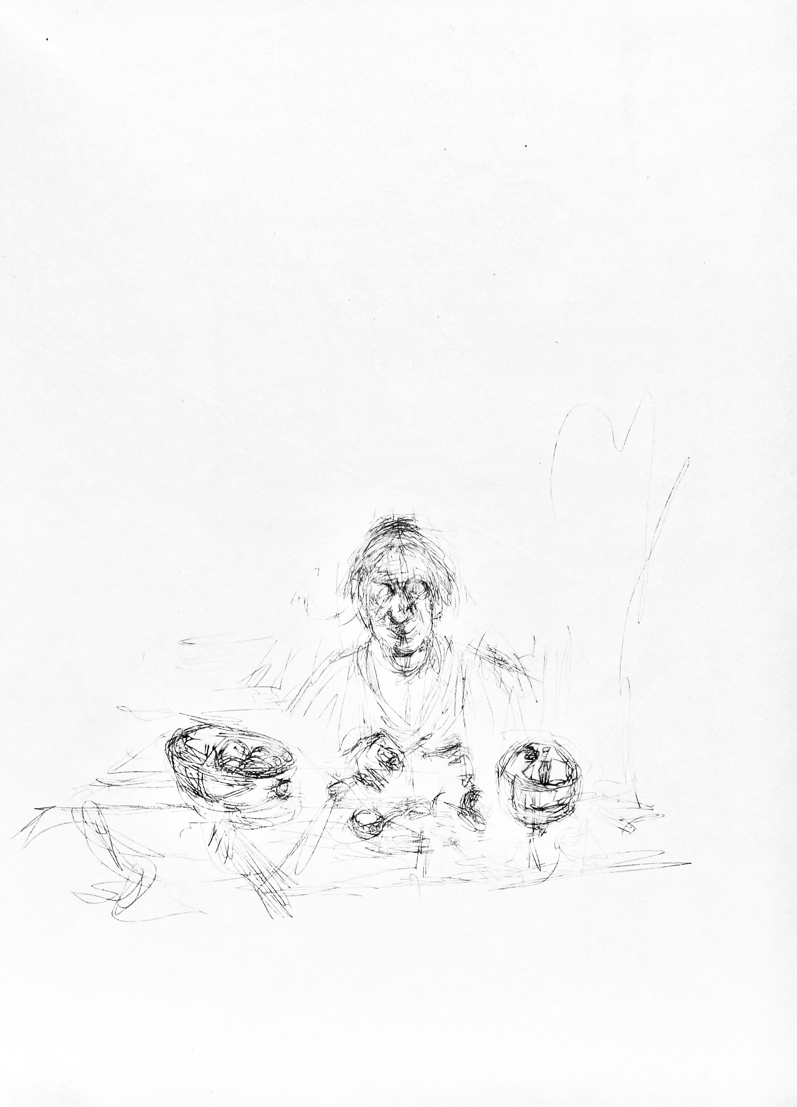 Giacometti, Composition, Derrière le miroir (after)